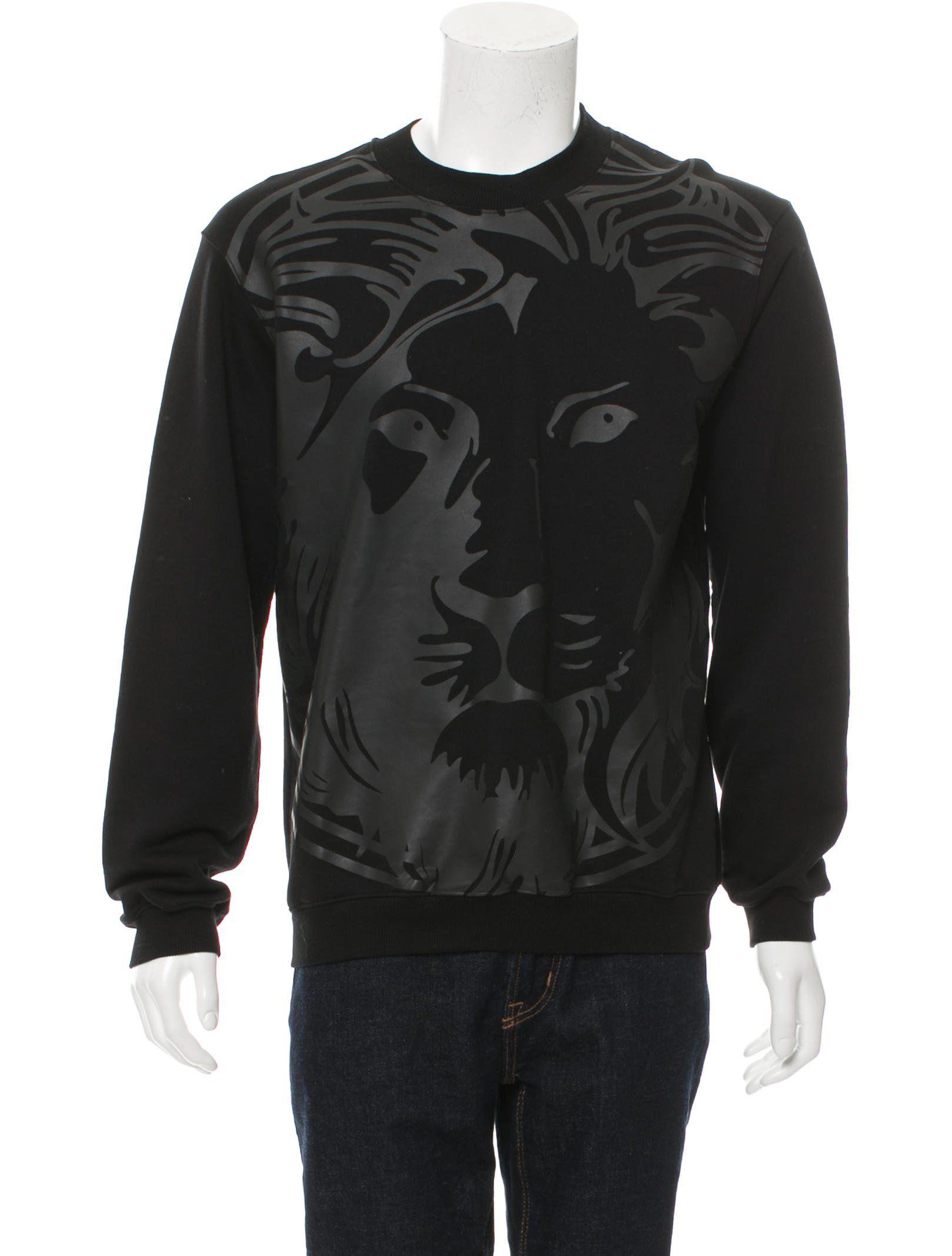 Clothing with Lion Logo - Versus Lion Logo Crew Neck Sweatshirt