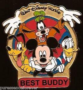 Buddy Name Logo - Disney Pin: Walt Disney World Logo & Fab Four Name Pin: Best