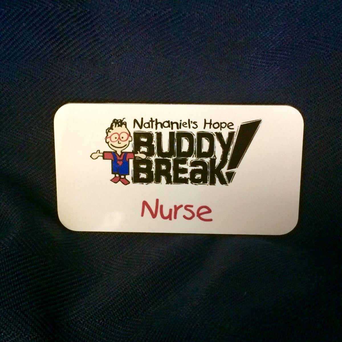 Buddy Name Logo - BUDDY BREAK NAMETAG