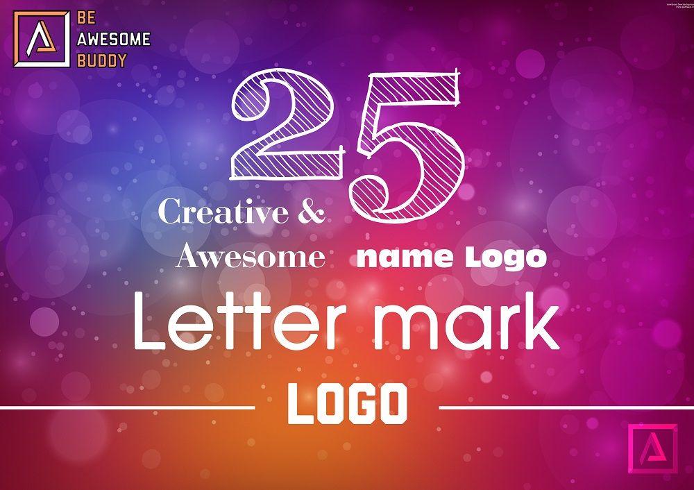 Buddy Name Logo - LETTER MARK LOGOs - 25 Creative & Awesome letter mark or name Logo