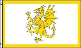 Gold Dragon Crest Logo - AZ FLAG GOLDEN DRAGON OF WALES FLAG 3' x 5' - WELSH FLAGS 90 x 150 ...