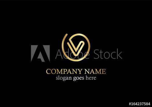 Gold V Company Logo - gold letter v company logo - Buy this stock vector and explore ...