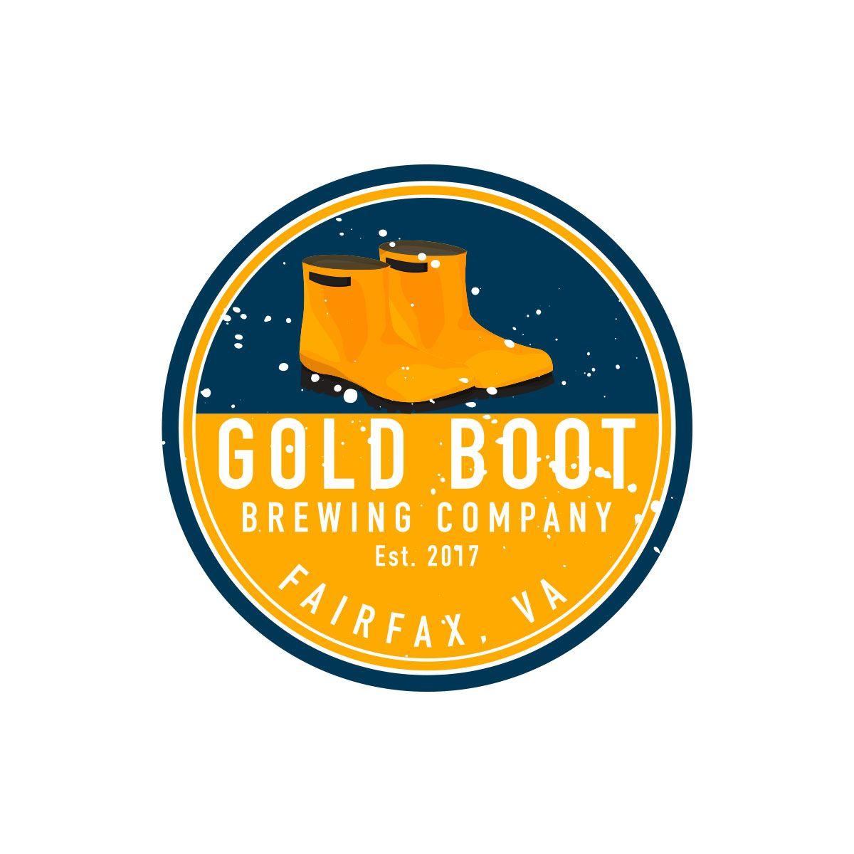 Gold V Company Logo - Personable, Colorful, It Company Logo Design for Gold Boot Brewing ...