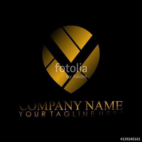 Gold V Company Logo - Letter V Gold Logo Stock Image And Royalty Free Vector Files