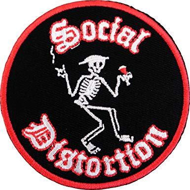 Social Distortion Logo - Social Distortion Skeleton Logo Rock Music Iron On Patch