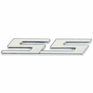 SS Car Logo - White 3D Metal SS Logo Car Body Emblem Badge Sticker Decal for ...
