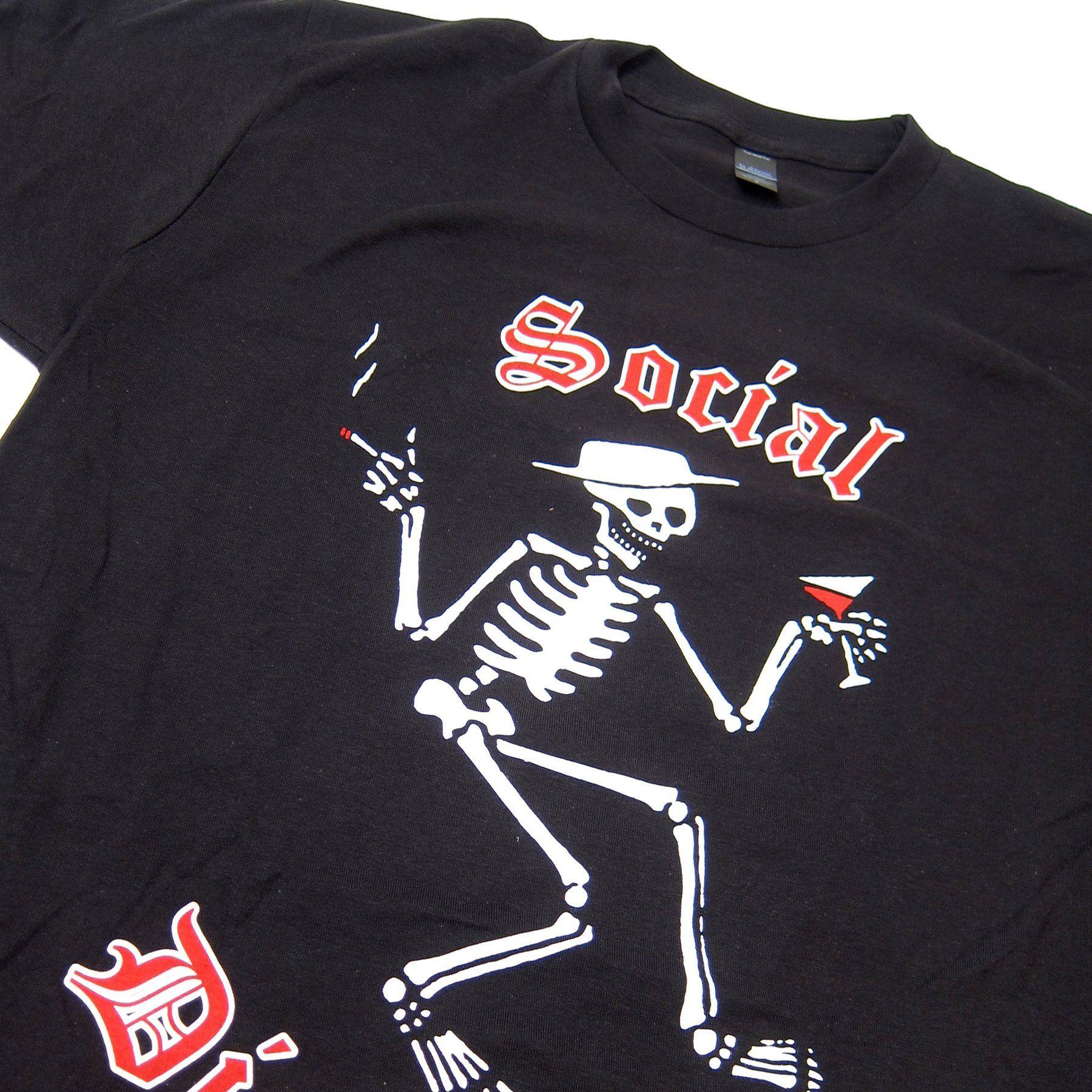 Social Distortion Logo - Social Distortion: Skelly Logo Shirt - Black – TurntableLab.com