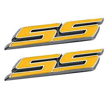 SS Car Logo - Amazon.com: 2 Pack SS Car Emblems, Chrome 3D Small Tilt Logo for ...