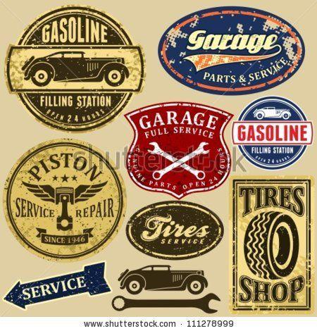 Vintage Automotive Logo - Invitation inspiration | Advertisement Design | Pinterest | Cars ...
