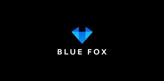 Black and Blue Fox Logo - Blue Fox