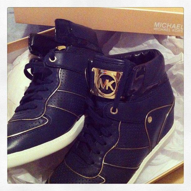 Top Shoe Logo - shoes, micheal kors shoes, logo, brand, black and gold, box, metal ...