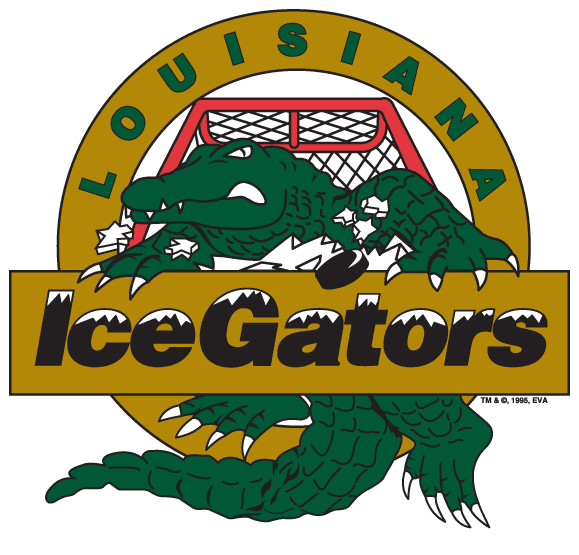 Alligator Sports Logo - Louisiana Ice Gators Primary Logo (ECHL) Creamer's