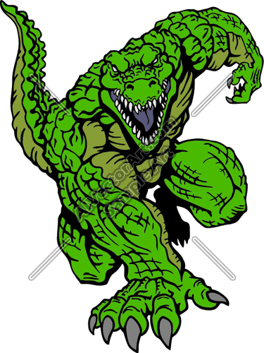 Alligator Sports Logo - Alligator Mascot Aggressive Stance Clipart and Vectorart: Sports ...