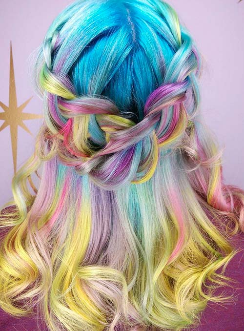 Ombre Colored Logo - Bold Pastel and Neon Hair Colors in Balayage and Ombre