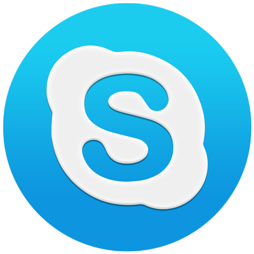 Blue Shape Logo - Basic, blue, circle, logo, macos, round, shape, skype, skypeflat icon
