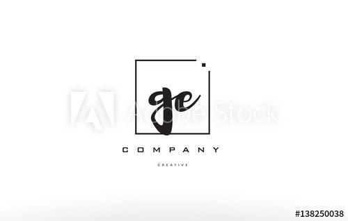 GE Company Logo - ge g e hand writing letter company logo icon design - Buy this stock ...