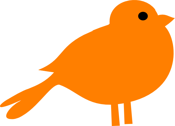 Little Orange Bird Logo - Little Orange Bird Clip Art at Clker.com - vector clip art online ...