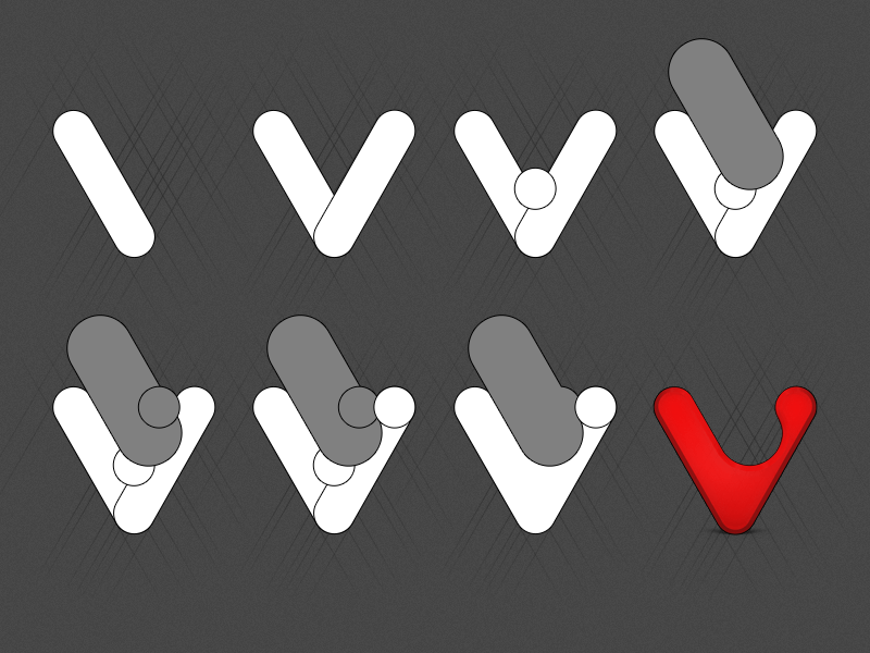 Vivaldi Logo - Vivaldi logo process by Henrik Helmers | Dribbble | Dribbble