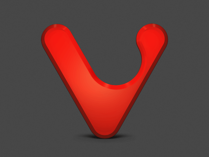 Vivaldi Logo - Vivaldi logo render by Henrik Helmers | Dribbble | Dribbble