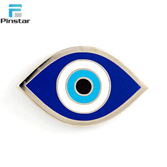 Green Eye Shaped Logo - Manufacturers China Cheap Enamel Metal Eye Shaped, Best Quality