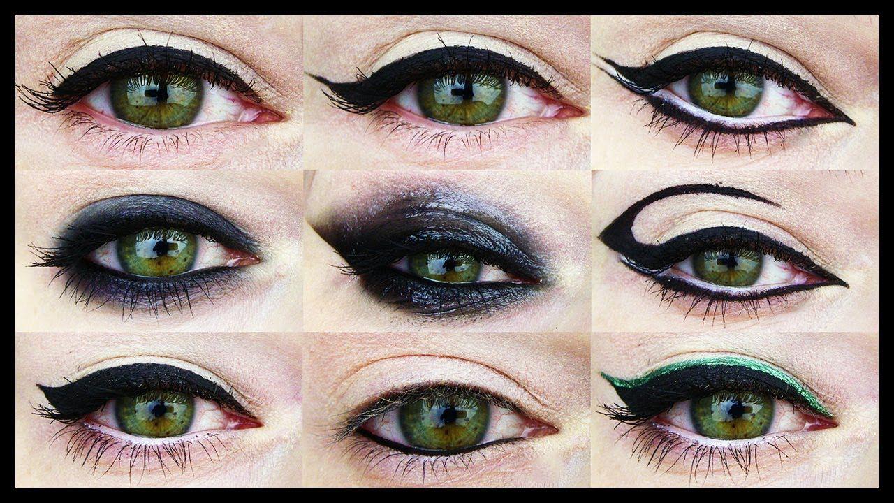 Green Eye Shaped Logo - 12 EYELINER TUTORIALS ☆ For all Eye Shapes - YouTube