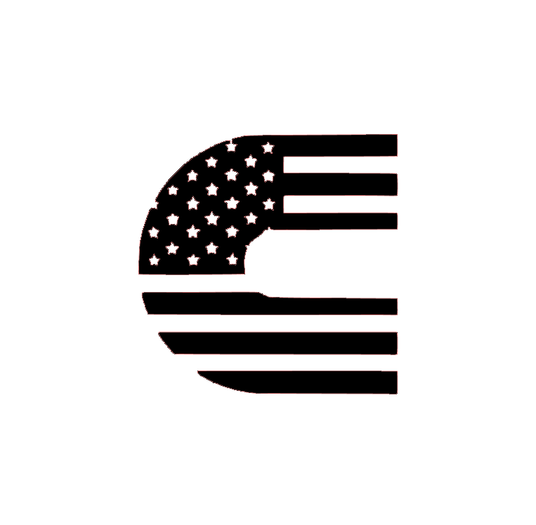 Cummins Flag Logo - American Flag Cummins #1 – Comrie Graphics