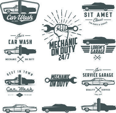 Vintage Automotive Logo - Car logo design free vector download (915 Free vector)