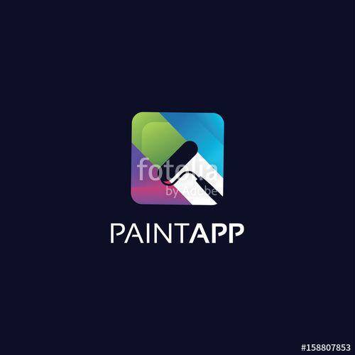 Paint App Logo - Paint App Logo Template Design