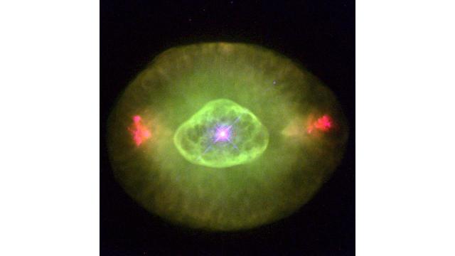 Green Eye Shaped Logo - HubbleSite: Image Shaped Planetary Nebula NGC 6826