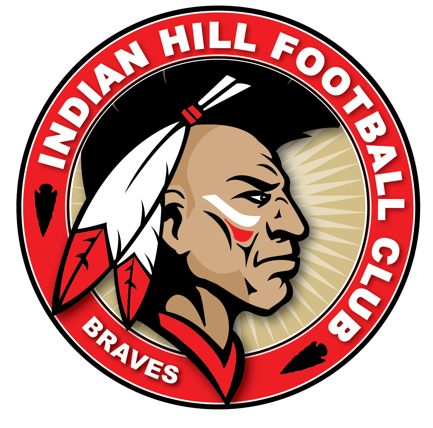 Indian Football Logo - Indian hill football club logo braves sports | Mascot Branding And ...