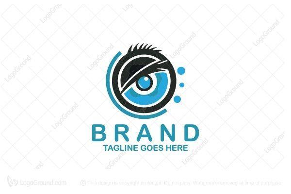 Green Eye Shaped Logo - Exclusive Logo Eagle Eye Logo. LOGOS FOR SALE. Modern pools