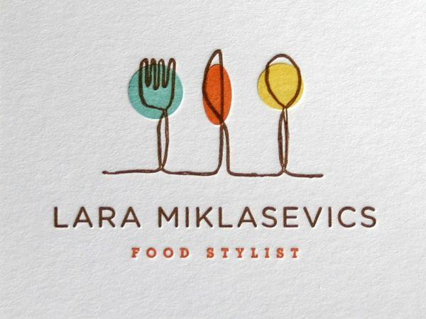 Elegant Food Logo - what an elegant combination of lovely type and beautiful ...