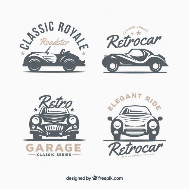 Vintage Automotive Logo - Vintage car logo collection Vector