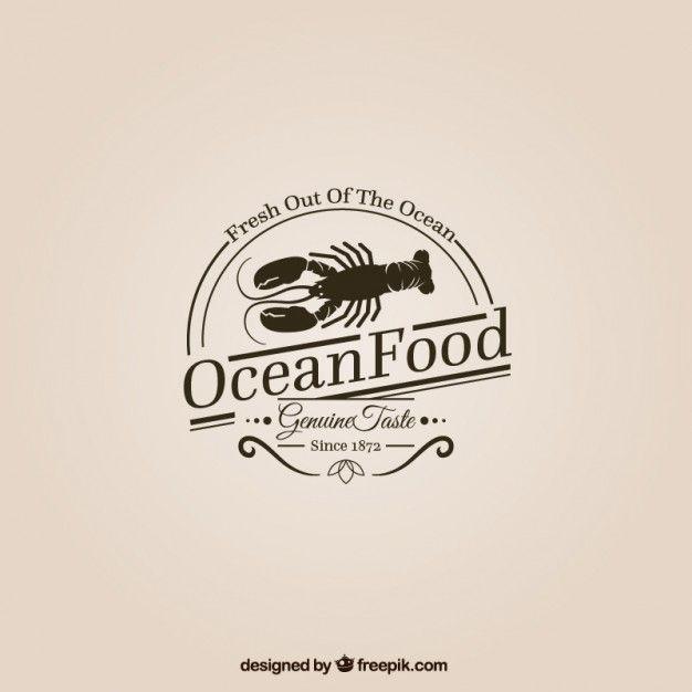 Elegant Food Logo - Ocean food logo Vector | Free Download