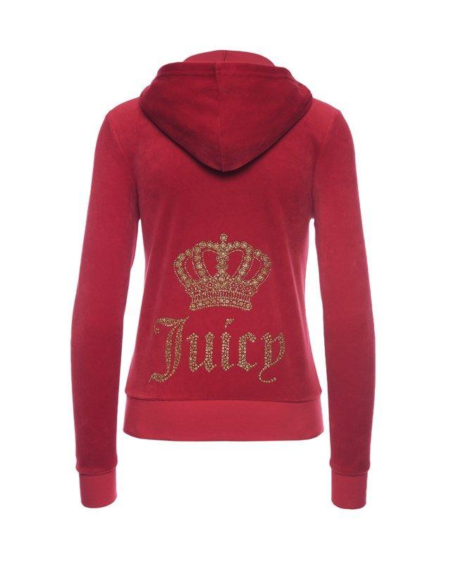 Juicy Couture Crown Logo - Outlet - LOGO VELOUR JUICY CROWN ROBERTSON JACKET - Juicy Couture