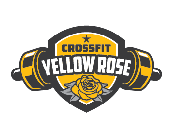 Rose and Yellow Logo - Logo design entry number 45 by DBanks | CrossFit Yellow Rose logo ...