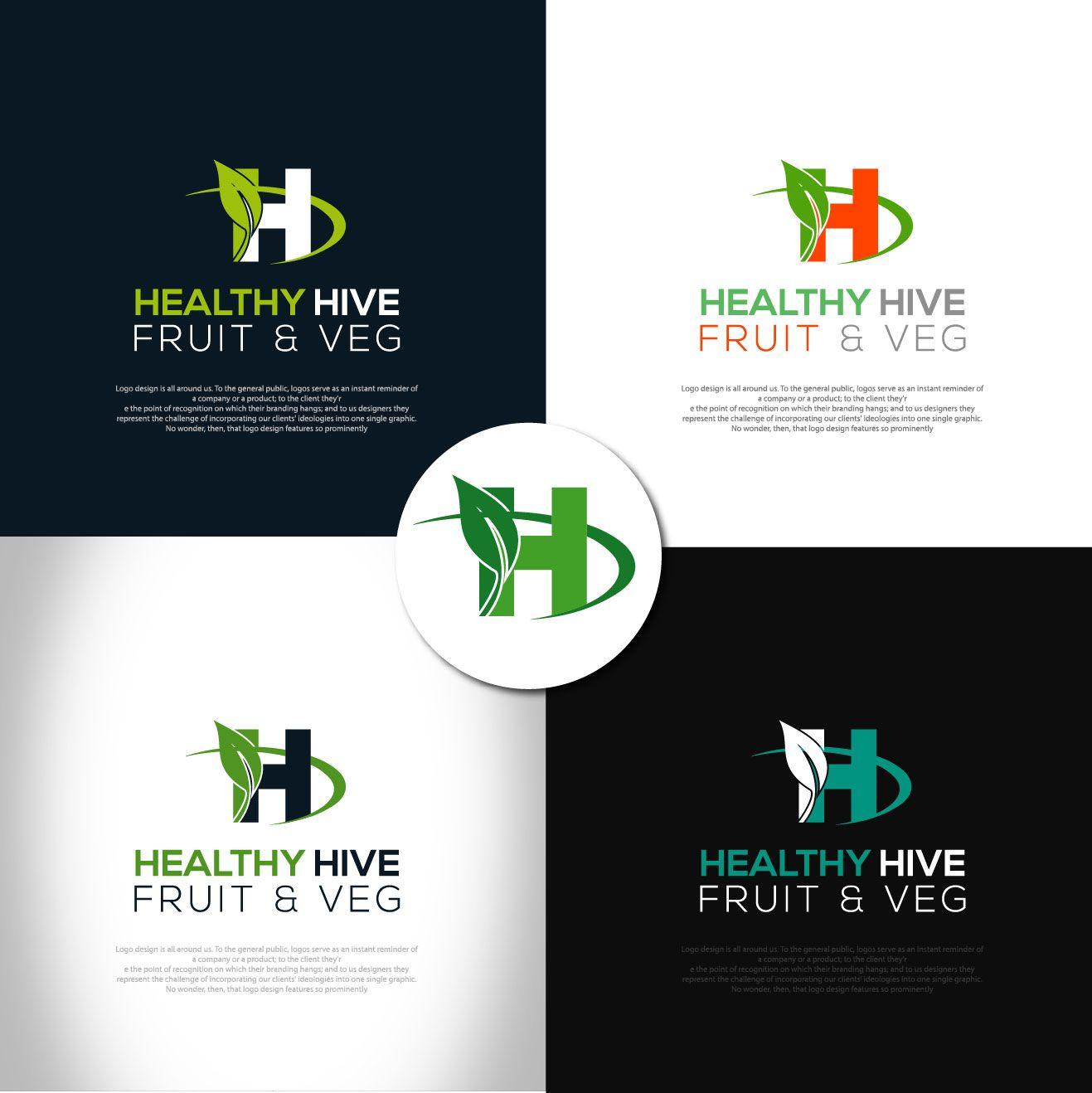 Elegant Food Logo - Personable, Elegant, Food Store Logo Design for Healthy Hive Fruit