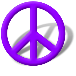 Purple Peace Sign Logo - Purple Peace Sign Icon
