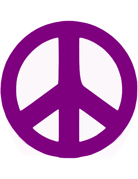 Purple Peace Sign Logo - Purple Peace Sign Clip Art clip art online