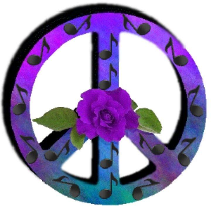 Purple Peace Sign Logo - purple peace sign | purple flower peace noted | Peace Sign ...