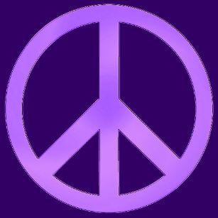 Purple Peace Logo - Purple Peace Sign Decor | Zazzle.co.uk