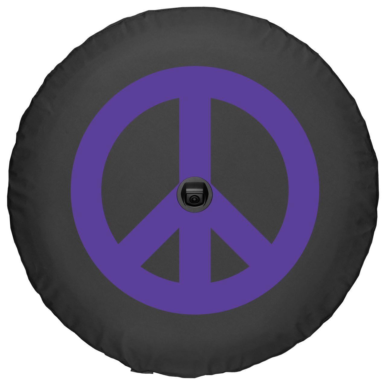 Purple Peace Sign Logo - Designer Series Peace Sign Tire Covers