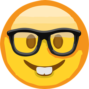 Emoji Logo - Emoji - Sorrindo Com Óculos Logo Vector (.CDR) Free Download