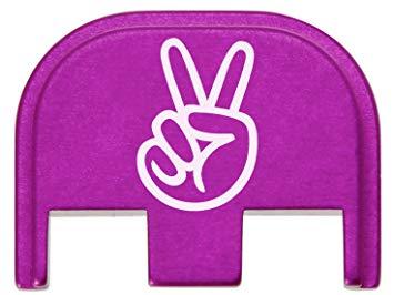 Purple Peace Sign Logo - Amazon.com : NDZ Performance for Glock Gen 5 Back Plate 9mm 17 19 ...