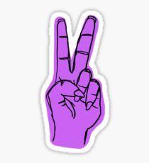 Purple Peace Sign Logo - Purple Peace Sign Stickers
