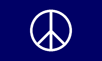 Purple Peace Sign Logo - Peace Sign Flag (Campaign for Nuclear Disarmament)