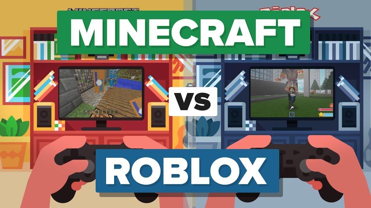 Roblox vs Logo - Minecraft vs Roblox Do They Compare? Game Comparison