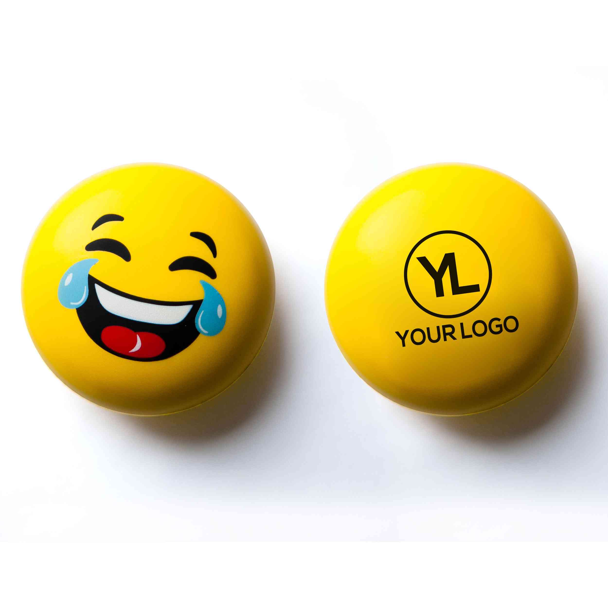 Emoji Logo - Promotional LOL Emoji Stress Relievers with Custom Logo for $1.45 Ea.