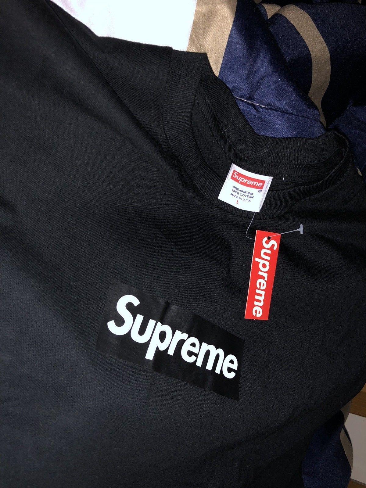 Purple BAPE Supreme Box Logo - Supreme Box Logo T Shirt Black Size L NEW W/ TAGS. Supreme, BAPE