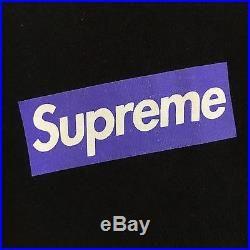Purple BAPE Supreme Box Logo - 100% authentic Supreme Purple/Black Box Logo Tee L bape kermit cdg #004